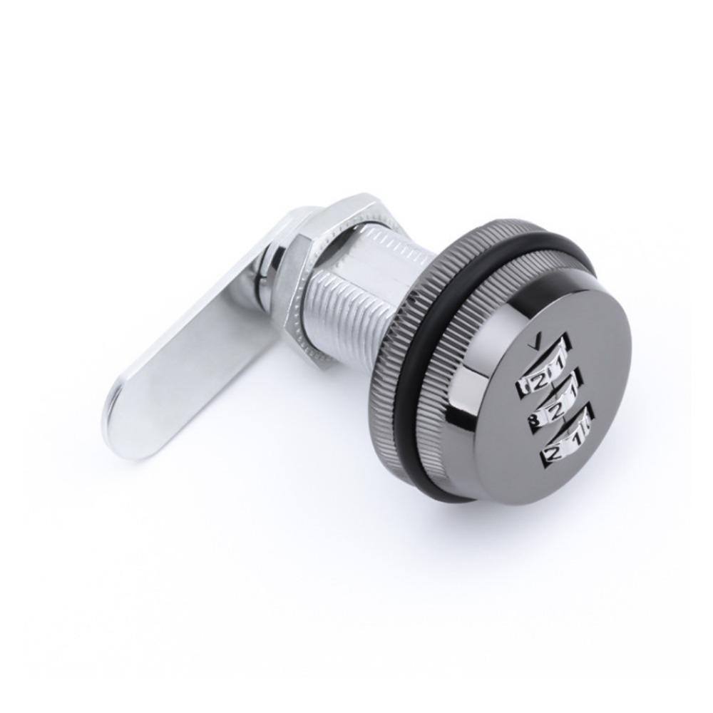 3-stelliges Passwortschrankschloss Zink Zink Zinklegierung Aktenschubladenschlösser mit Schraube Passwortcodiertes Schloss Schränke