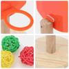 Bite Resistant Bird Toy Basketball Toys Mini Basketball Hoop Parrot Toys  Relieve Boredom