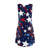 Women's Summer Casual Independence Day Printed Tank With Pockets Dresses