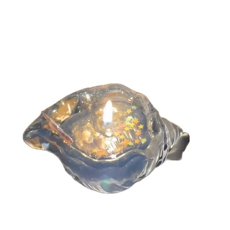Transparent Conch Scented Candle Star Sea Bedroom High-end Home Ornament