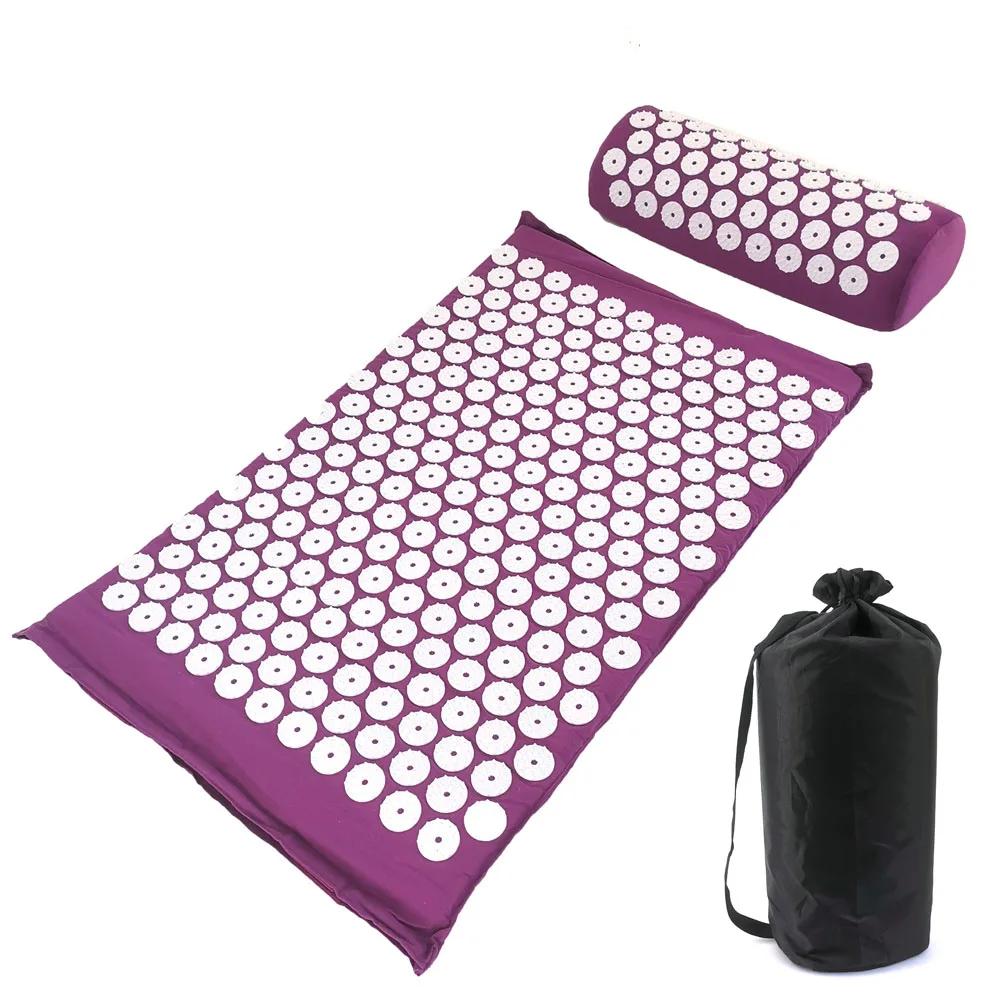 Langlebiges und sicheres Massagematten-Kissen, Massagematte, Yoga-Matte, Akupressur, Schmerzlinderung, Stressabbau, Rücken-, Körper-Schmerzen, Stachelmatte, Akupunktur-Matten- und Kissen-Set