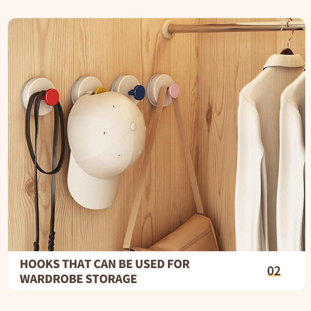 6PCS/3PCS/1PC Suction Cup Hook, No Punching, Reusable, Suitable for Home Storage Hooks