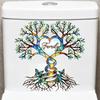 Tree of Life Toilet Cover Sticker Waterproof Toilet Lid Tank