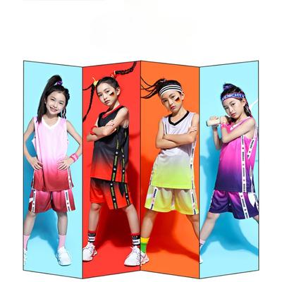 Children's Basketball Jersey Set Boys and Girls Summer Jersey Personalized Sports Training Jersey Kindergarten Jersey
