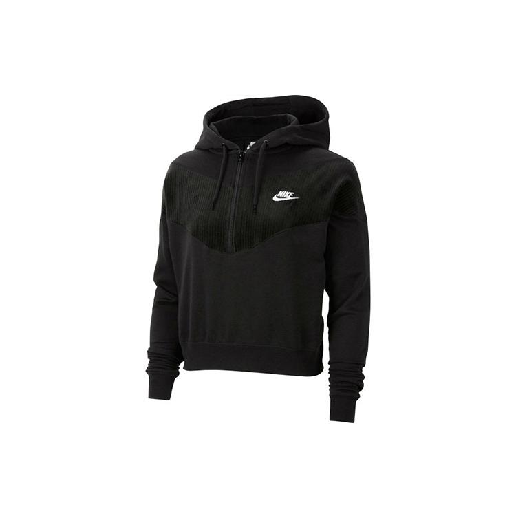 Nike Sweatshirts Women's Black Hooded Moderate Regular CZ1879-010