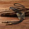 1pc/2pcs Butterfly Buckle Bolo Tie for Men Women Bridegroom Wedding Necklace Western Cowboy Necktie Bolo Tie for Shirt