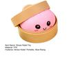 Stress Relief Steamed Bun Toy Portable Travel Slow Rising Smiling Bun Sensory Toy Kids Adults Soft