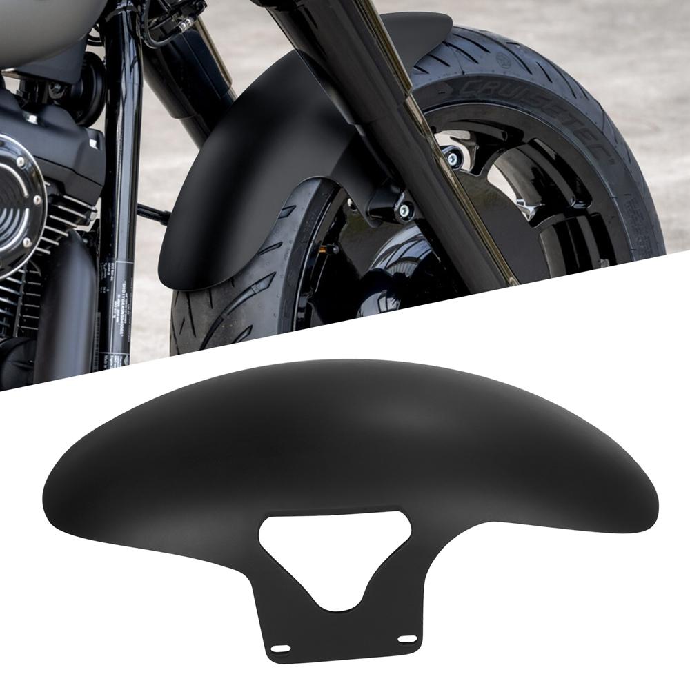 Motorcycle Gloss Black Front Fender Mudguards Cover For Harley Softail M8 Fatboy FLFBS FLFB 2018-2022