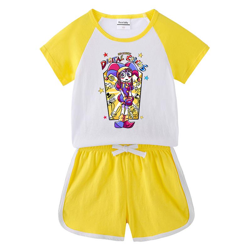 2026 Kids' Summer Clothing Set: Boys' & Girls' T-Shirt & Shorts, Casual Sports 2-Piece Outfit