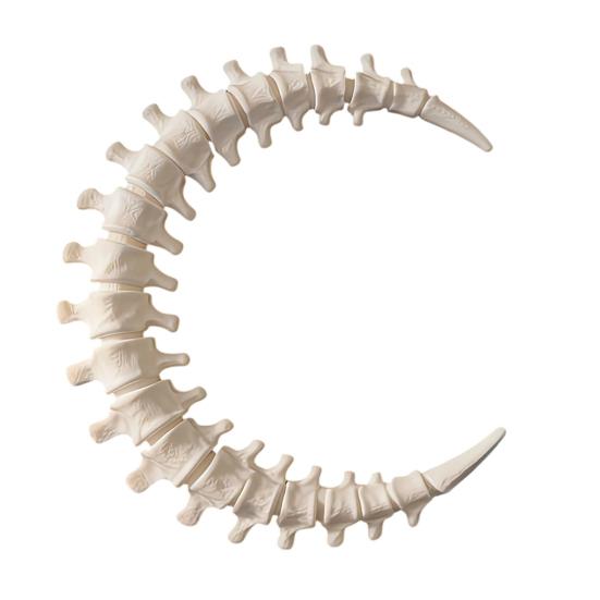 Spine Moon Ornament 3D Atmosphere Wall Printed Dark Piece белый
