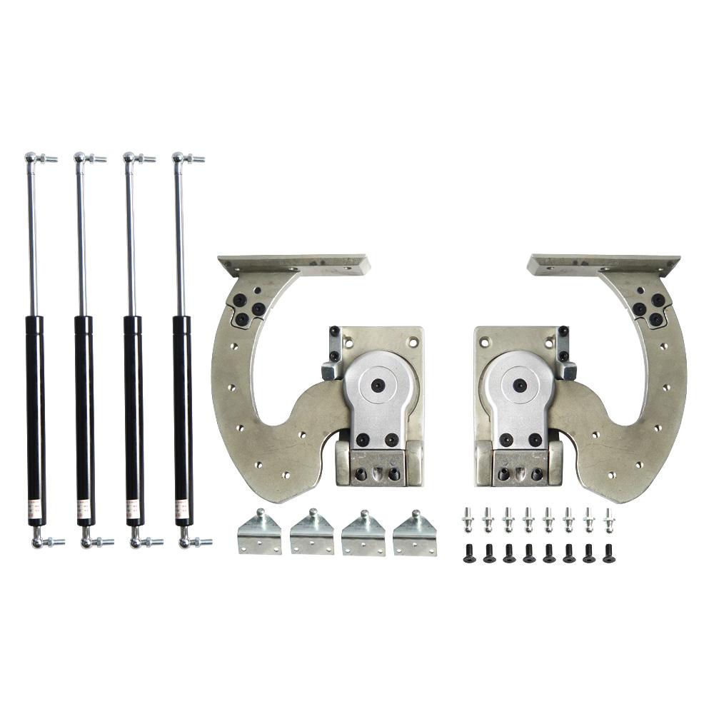 

1 пара вертикальных дверных петель для дверей-ножниц, комплект болтов, регулируемый на 90 градусов для большинства автомобилей серый