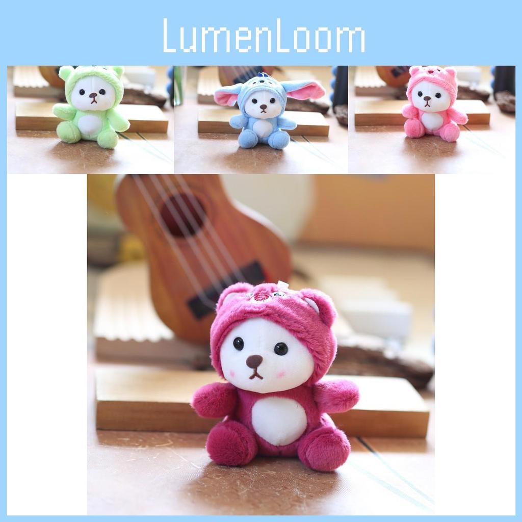 Adorable Plush Bear Keychain Cute And Soft Stuffed Animal For Bags And Backpacks