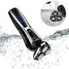 4-in-1 Beard Trimmer for Man Waterproof Electric Shaver with 3 Floating Heads Clipper USB Charging Digital Display