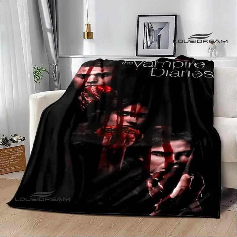 The Vampire Diaries Damon salvatore Blanket Flange Warm blanket Home travel blanket bed linings blankets for beds birthday gift