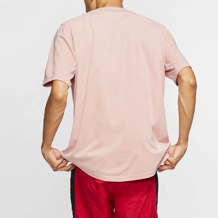 Jordan Remastered Baseball Jerseys Men's Pink Gold V Neck Moderate Straight Fit AT9823-623