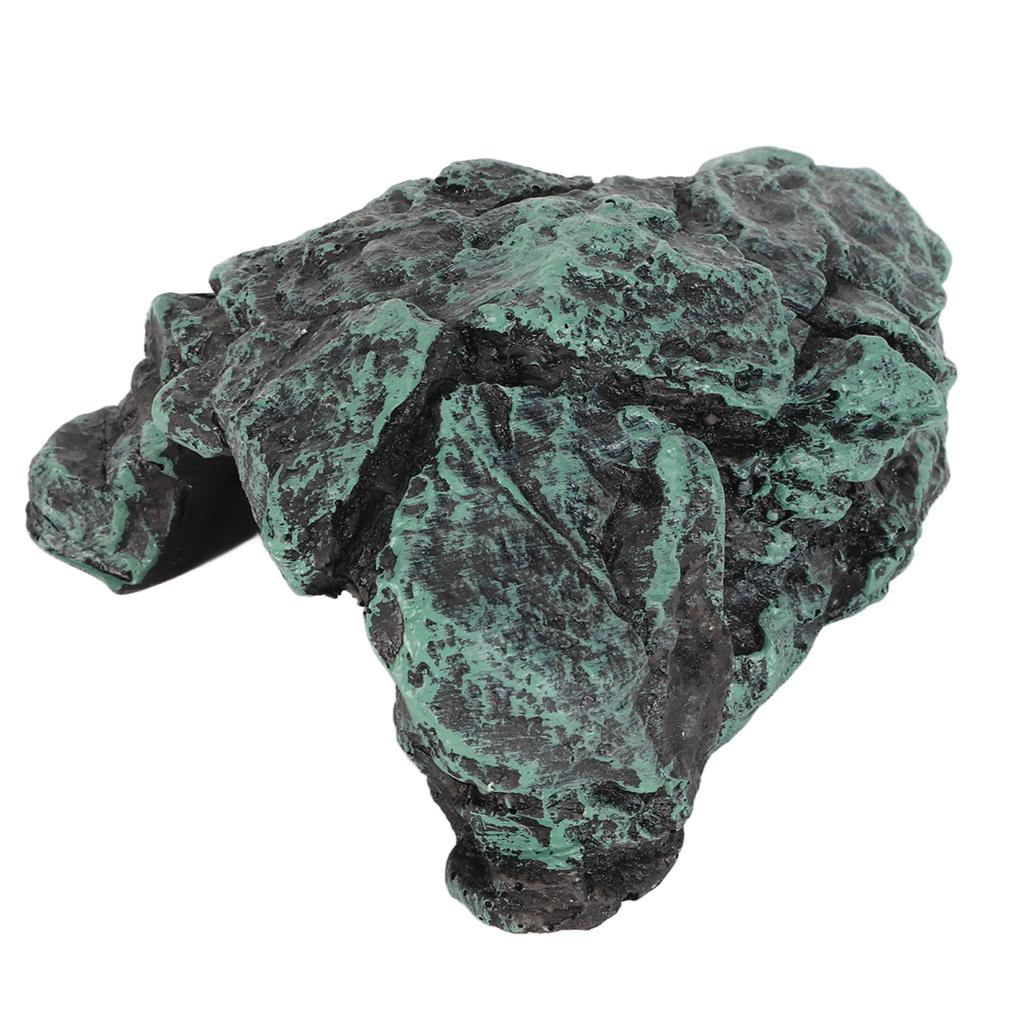 Reptile Rock Hide Cave Simulation Realistic Safe Comfortable Resin Rock Hideout for Terrarium Decoration