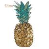 Lachepper Ananas-Aufnäher, bestickt, zum Aufbügeln, Pailletten, DIY-Kleidung, Applikation, Aufkleber, Abzeichen, Zubehör