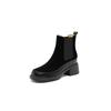 Fashion 2025 New Autumn/winter Genuine Leather Women Boot Round Toe Women Shoes Fashion Designs Chelsea Boots High Heel Short Boots
