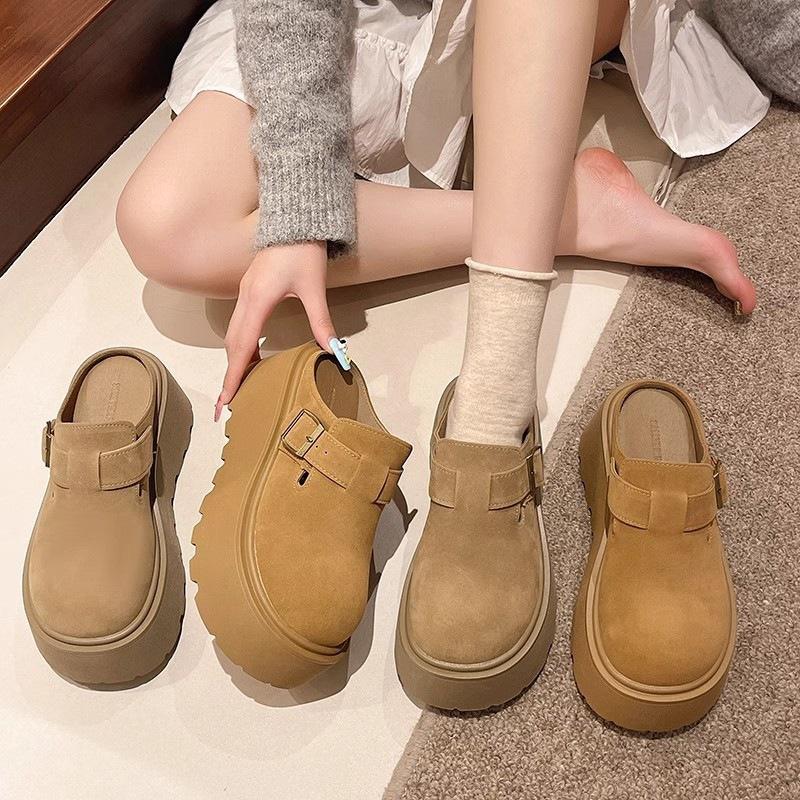 Retro bag head half slippers, small Birkenstocks wear new casual lazy cool slippers