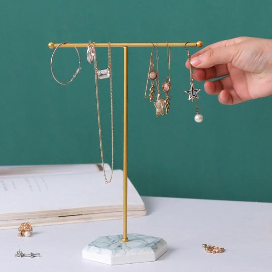 Jewelry Holder European Style Large Capacity Sturdy Decorative Necklace Earring Storage Shelf for Gifts