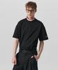 Beyond Closet Nomantic Small Logo Basic Short Sleeve T-Shirt Black