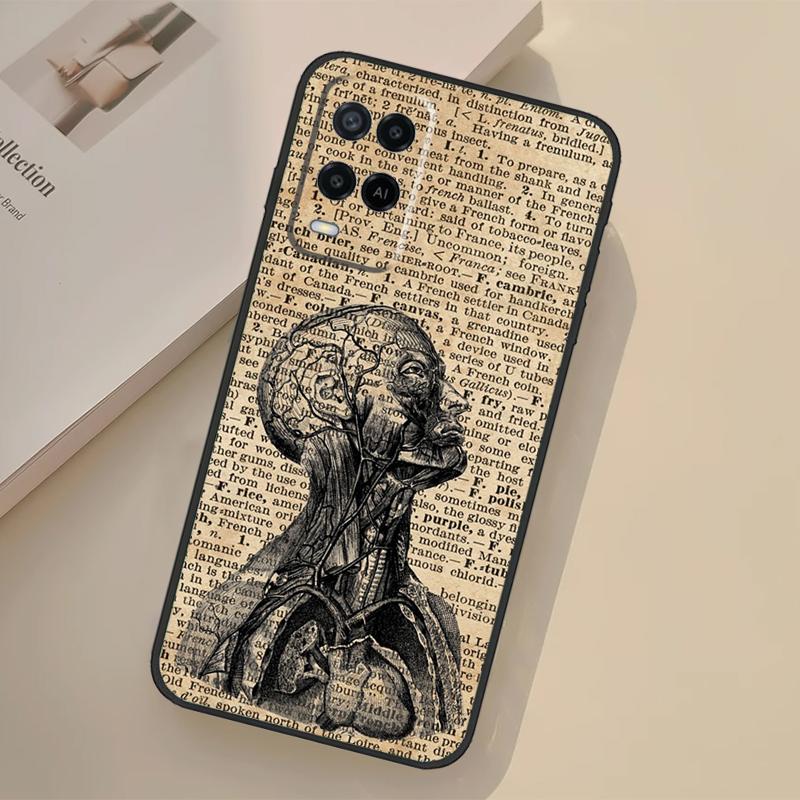 Medical Human Organs Brain Case For Oppo A98 A78 A18 A38 A58 A60 A80 A40 A96 A76 A16 A94 A74 A54 A15 A17 A57 A77 A5 Pro