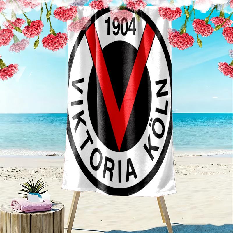 Fc Viktoria Kln Towel, Large Soft Quick Dry Towel for Beach Camping Swimming