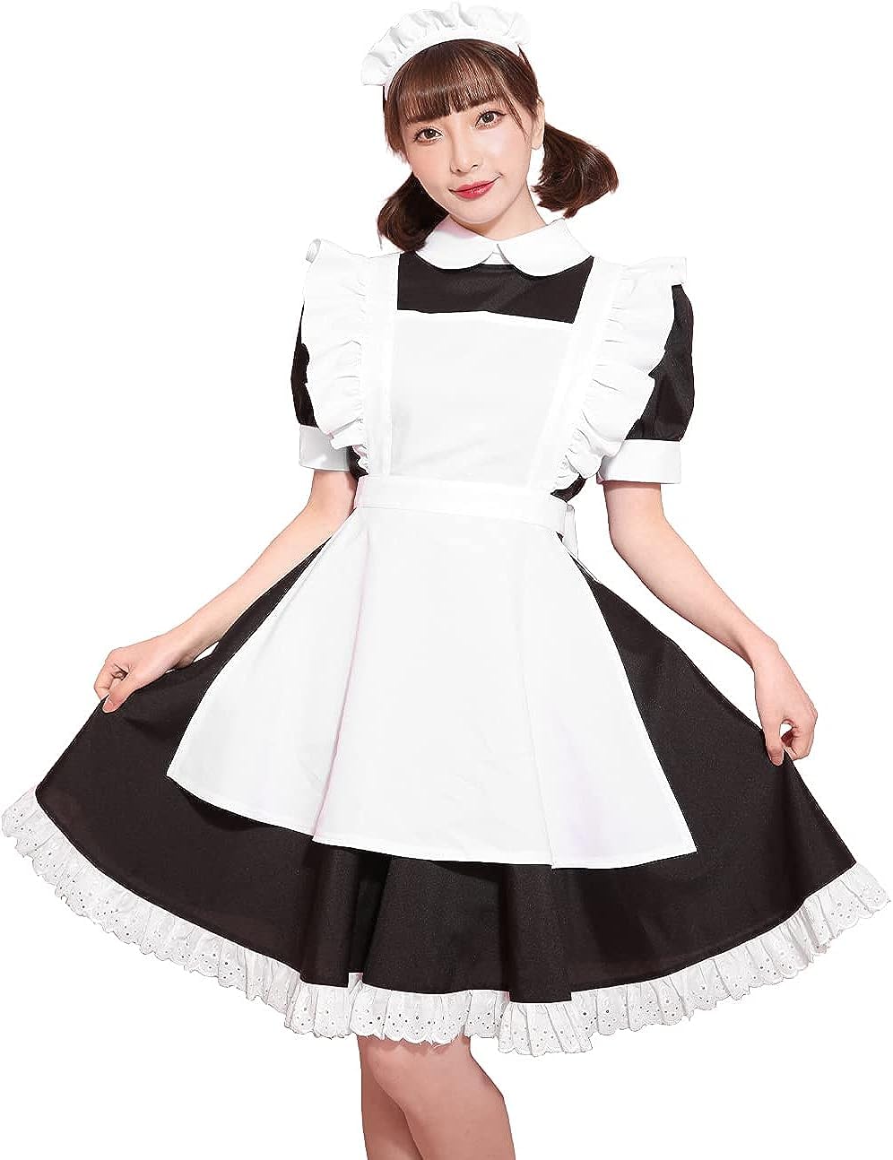 

Brightlara Halloween Cosplay Maid Costume, Gothic Lolita Style, ptc17281w-L