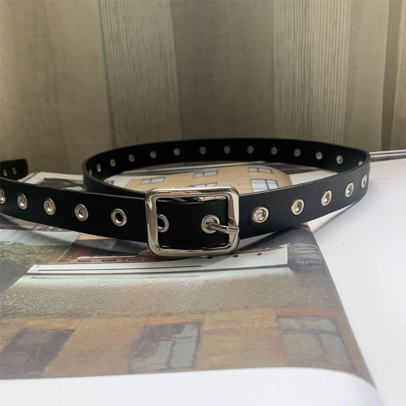

Black Pu Minimalist Waist Belt For Women Fashionable Decorative Accessory Dresses For Separate Belt
