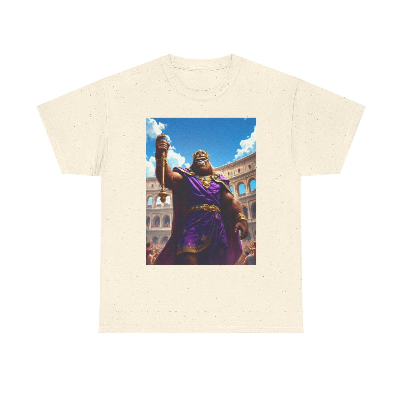 Emperor Bigfoot at the Colosseum T-Shirt Mythical History Tee for Sasquatch Fans S