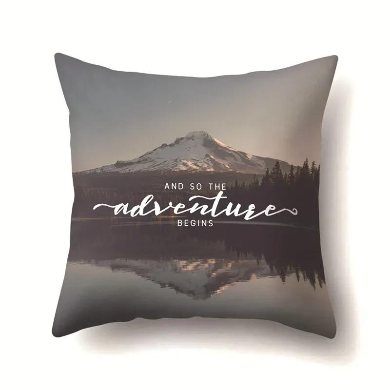 Four Seasons Landscape Pillowcase Office Living Room Home Pillowcase Car Ornaments