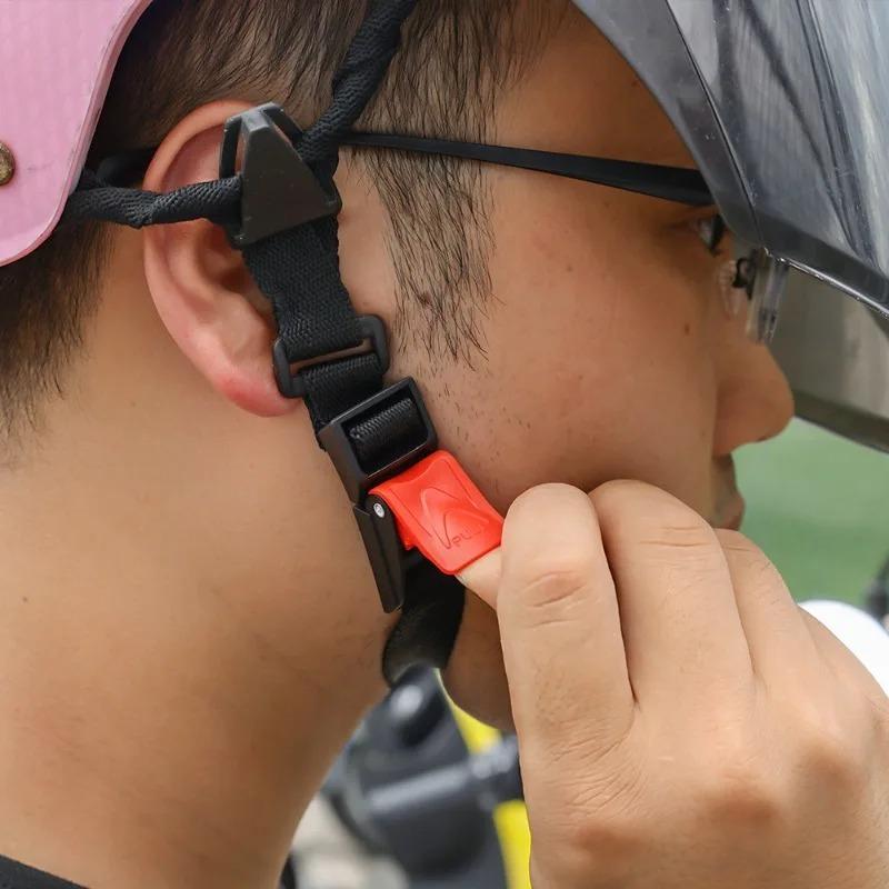 Motorcycle Helmet Chin Strap Locking Buckle Bicycle Helmet Buckle Quick Sewing Clip Motorcycle Chin Strap Parts Elastic Clip