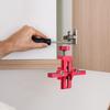 Cabinet Door Installation Tool Double-Hole Alignment with Adjustable Positioner Cabinet Door Positioning Support for Home Office