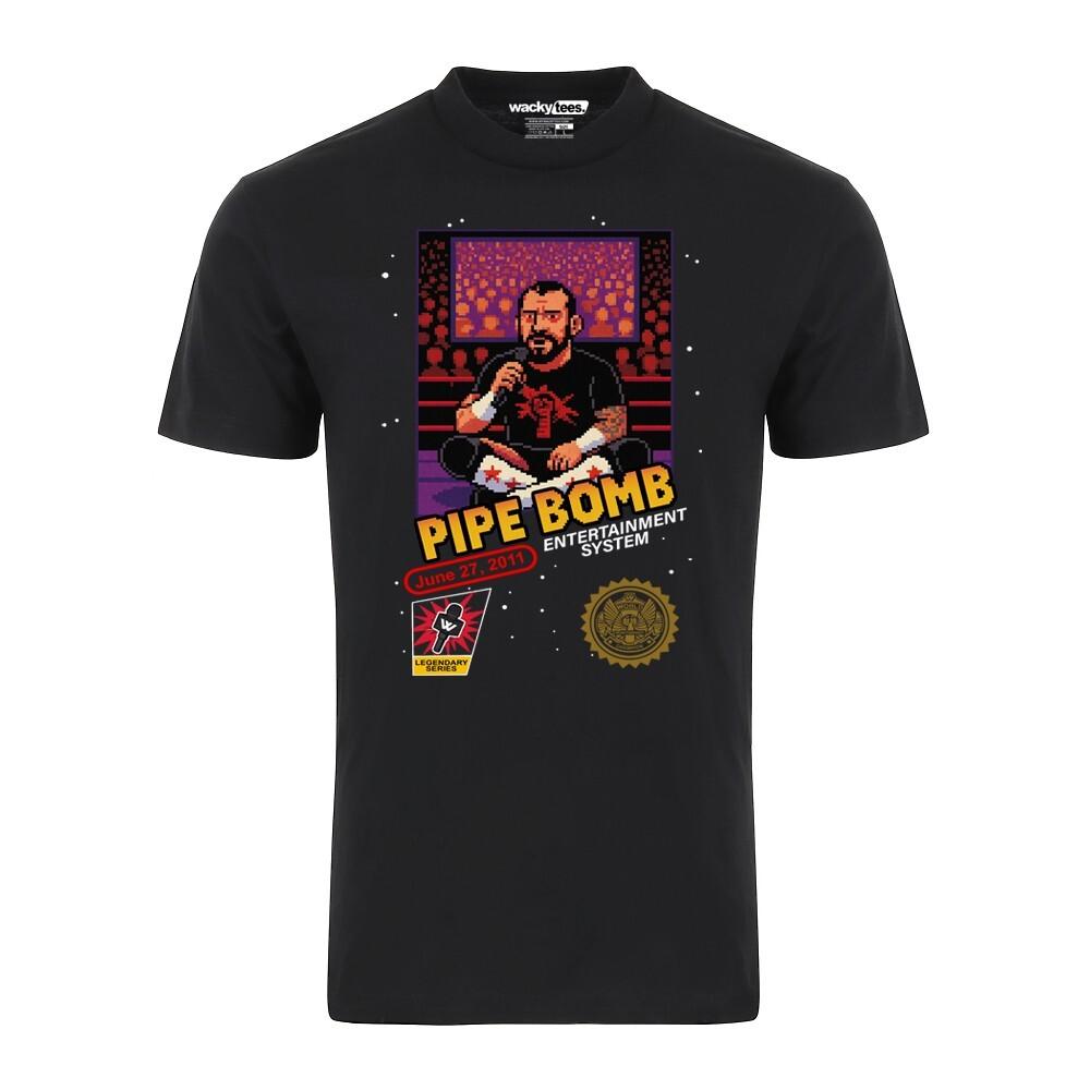 The Pipe Bomb CM Punk Wrestling 8-Bit Gaming System Style Graphic Tee Shirt Unisex T-Shirt XXL