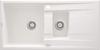 Granite Kitchen Sink 1.5 Bowl With Drainer Alabaster Steel Zqe A513