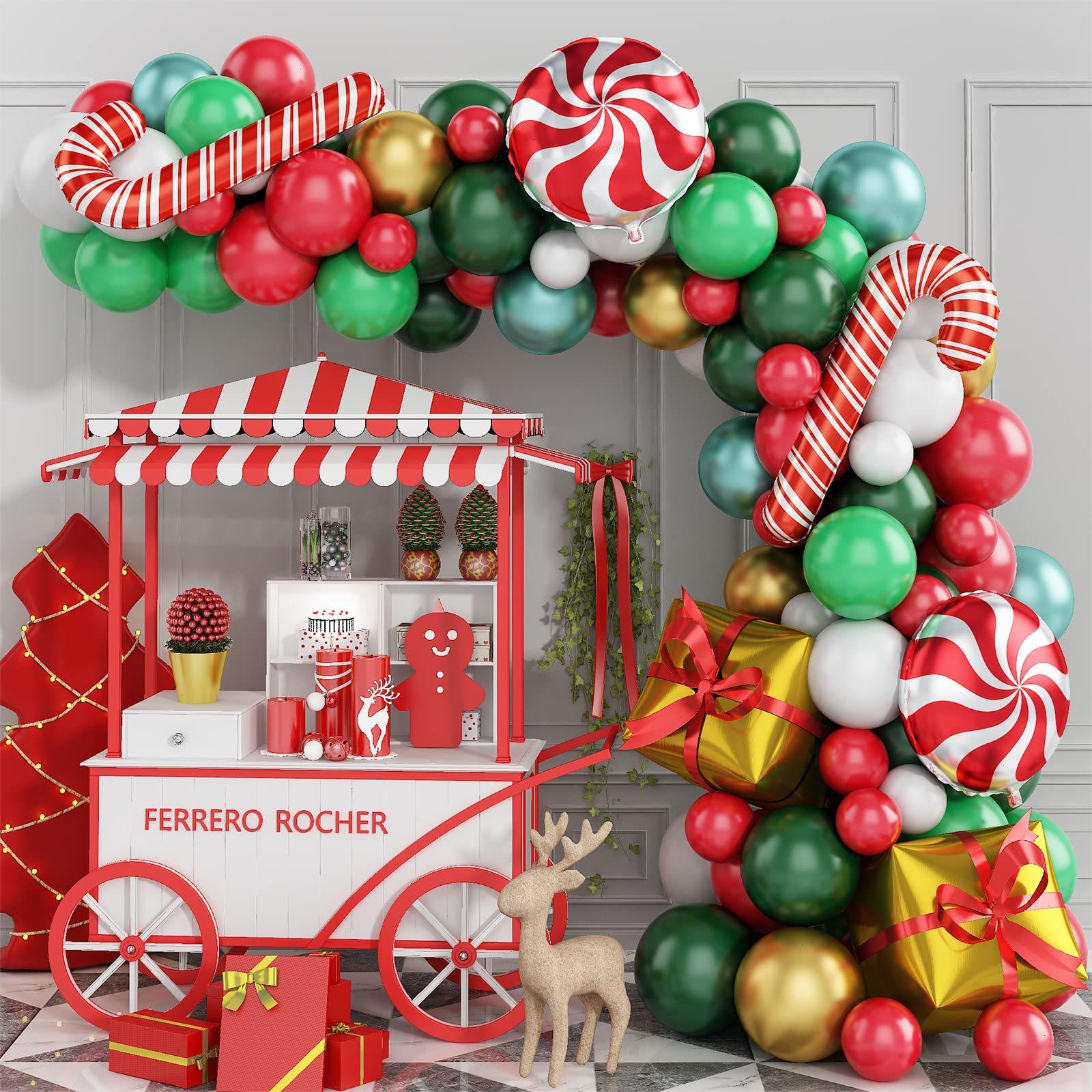

Red Green Christmas Balloon Arch Garland Christmas New Year Party Decoration Kids Gifts Toys Christmas Supplies
