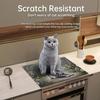 1Pcs Rubber Drying Mat With Kitten Print For Coffee Shop Restaurant Kitchen Carpet Tableware Durable Diatom Mud Table Mat Pet Mat Coffeeware