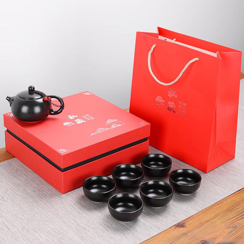 

Minxun Dehua Ding Kiln Ceramic Gongfu Tea Set (1 Pot, 6 Cups)