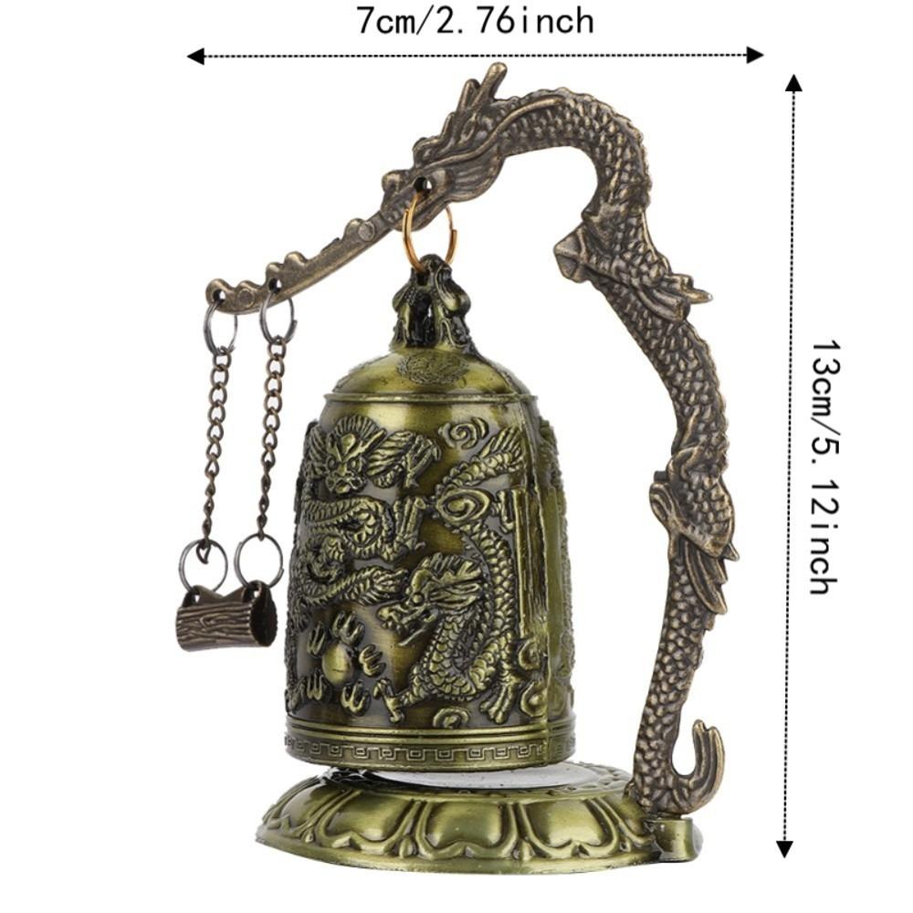 Alloy Buddhist Bell Ornament Bronze Bronze Bell Statue Feng Shui Bell Home Office Decor