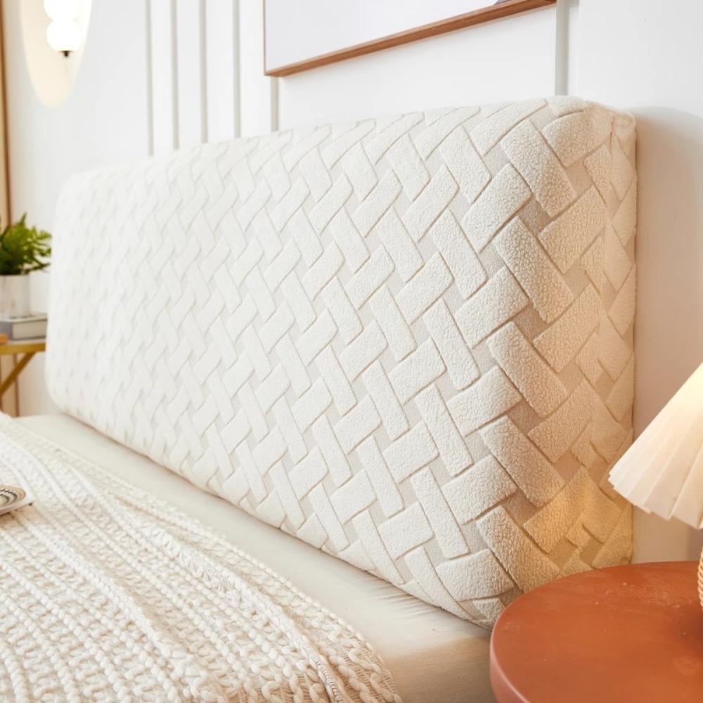 All Inclusive Bedhead Dust Cover Anti-Collision Jacquard Headboard Covers Solid Color Universal Fit Protector Cover Home Decor