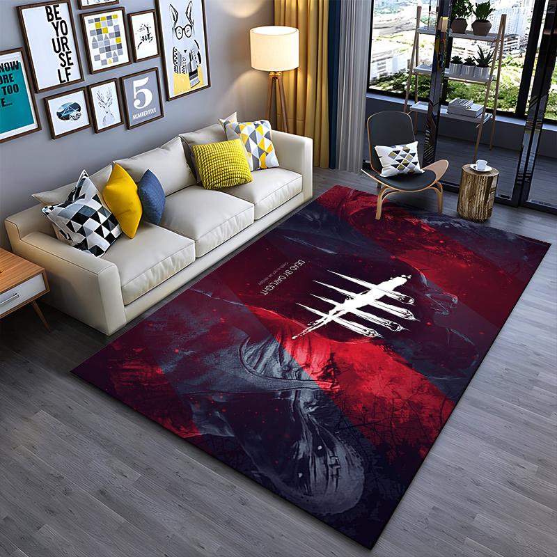 Dark Horror Game Art Themed Rug Non-slip rug suitable for living room and bedroom sofas.