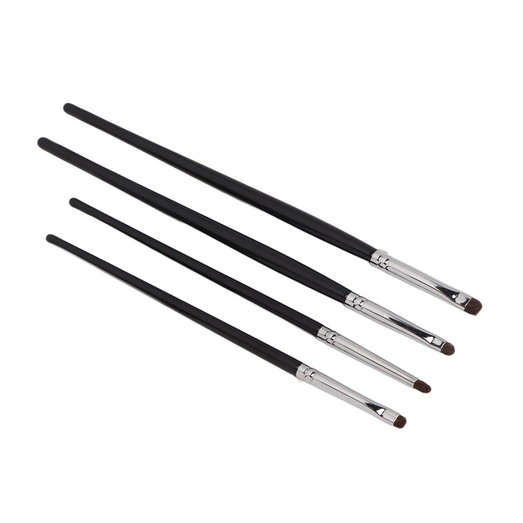 4pcs Eye Shadow Eyeline Brushes Soft Brush Comfortable Handle Hair Detail Makeup Brush Kit