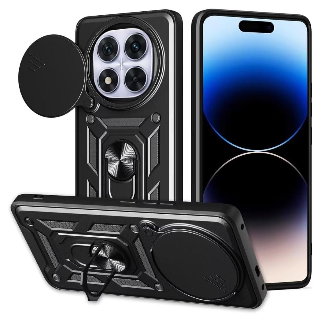 

Military Armor Case For Honor Magic 7 Lite X9c Cover For Magic 6 Lite X9b Lens Protection Ring Stand Holder Coque Fundas Honor Magic 7 Lite червоний