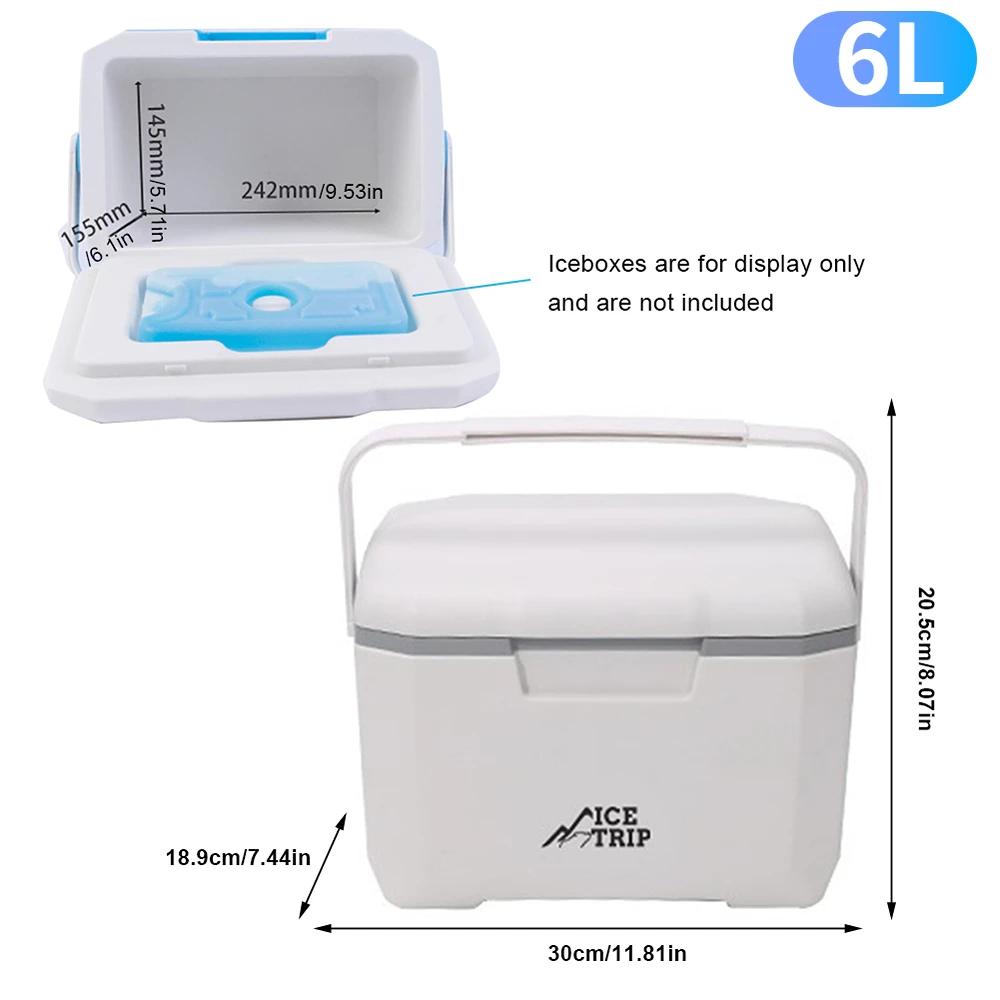 3/5L Camping Cooler Box Heat Preservation Car Refrigerator Large Capacity Camping Fridge Ice Cooler Cooling Beverage Storage Box