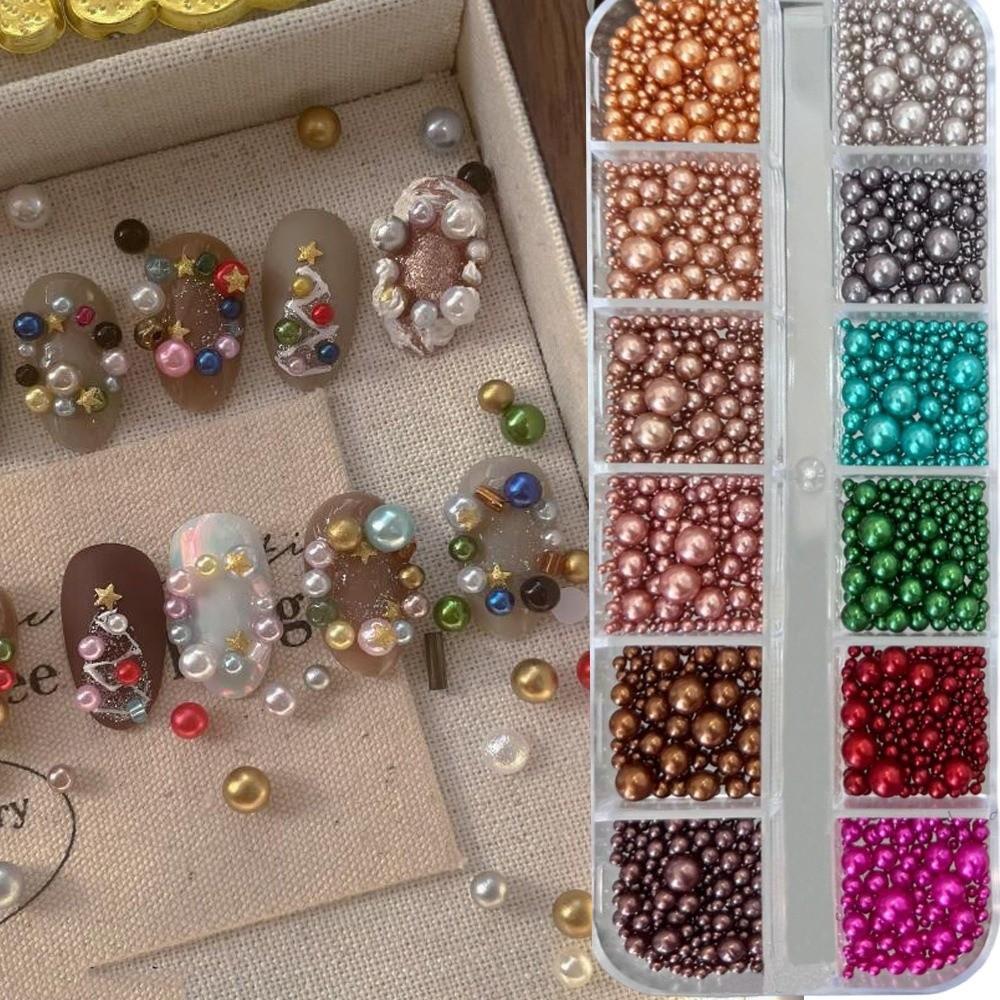 Christmas Red Nail Rhinestone 3D Nail Charms New Nail Art Rhinestones DIY Decoration