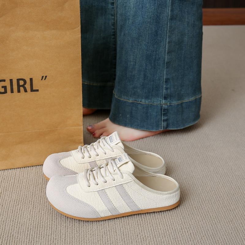 Versatile Flat Bottom Ugly Cute Big Head Women's Shoes New Summer Retro Sneakers Women