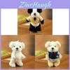 Dog Plush Keychain With Movable Joints And Soft Polyester Material For Gift And Decoration