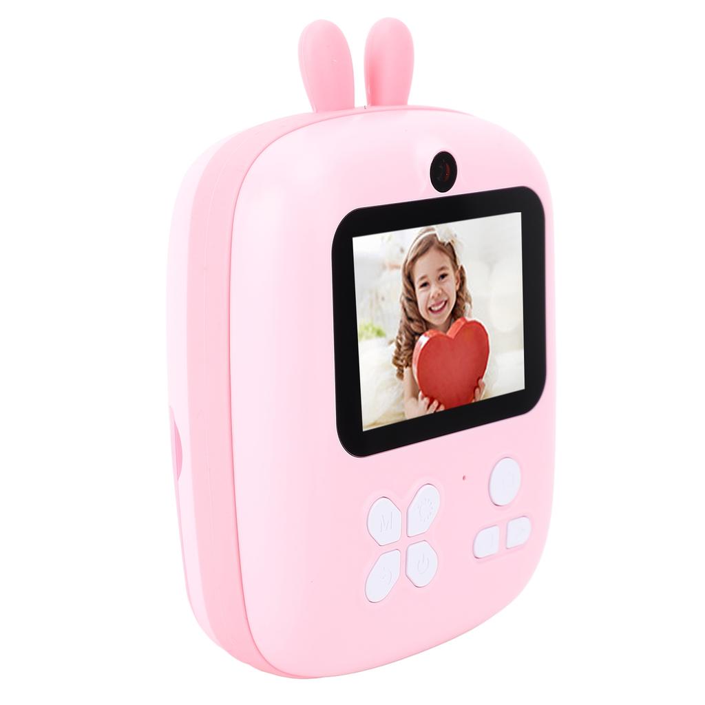 Kleine Druckkamera 1080P 80MP Mikro Tragbar 2 Kameras Sofortiger Schwarzweiß-Fotodruck Rosa