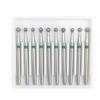 10pcs Dental Diamond Burs Drills Coarse Dental Burs High Speed Handpiece Polishing Tool for Teeth Whitening BR-X31C