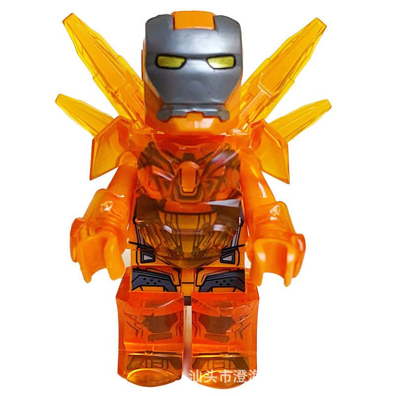 Ninja Warrior Superhero Doll With Weapon Single Building Block Assembly Toy
